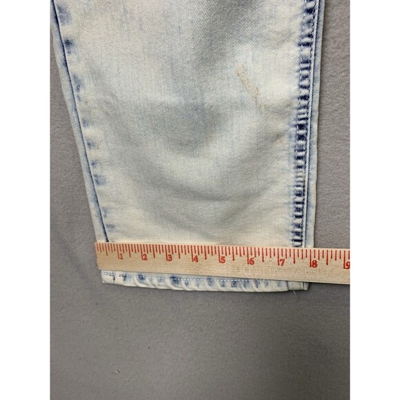 Buffalo David Bitton Jeans Mens Size 34x32 Blue Acid Wash ASH-X Skinny Stretch - Picture 9 of 12